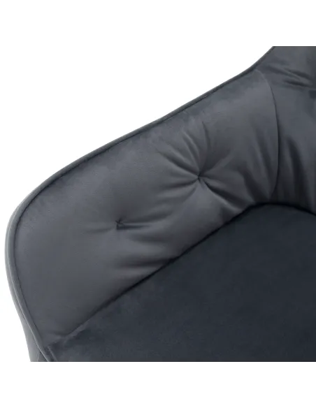 Fotoliu VERIO, living/dormitor/birou, 58.5x62x81 cm, Velvet gri | MobilaOK