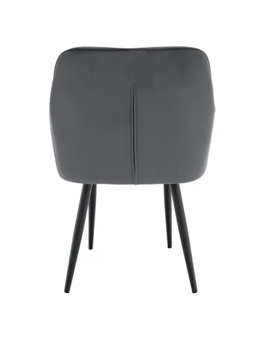 Fotoliu VERIO, living/dormitor/birou, 58.5x62x81 cm, Velvet gri | MobilaOK