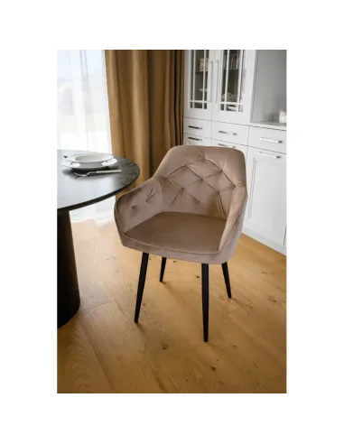 Fotoliu VERIO, living/dormitor/birou, 58.5x62x81 cm, Ţesătură Bluvel 28metal | MobilaOK