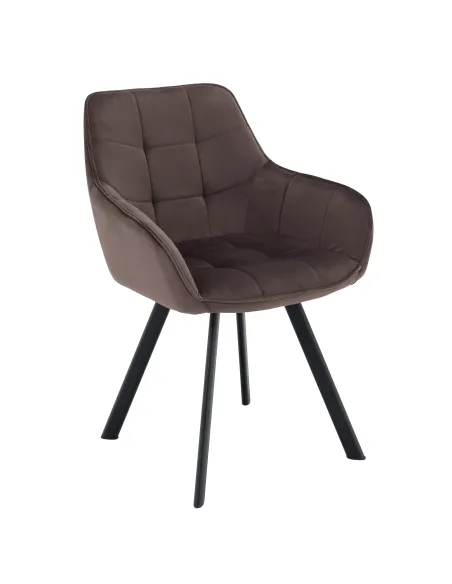 Scaun KONDELA, birou/living, 58.5x62x84.5 cm, structură metalică și țesătură Bluvel 38 | MobilaOK