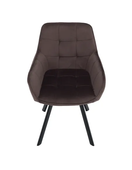 Scaun KONDELA, birou/living, 58.5x62x84.5 cm, structură metalică și țesătură Bluvel 38 | MobilaOK
