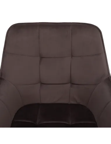 Scaun KONDELA, birou/living, 58.5x62x84.5 cm, structură metalică și țesătură Bluvel 38 | MobilaOK