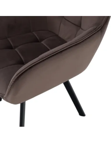 Scaun KONDELA, birou/living, 58.5x62x84.5 cm, structură metalică și țesătură Bluvel 38 | MobilaOK