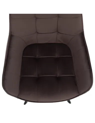 Scaun KONDELA, birou/living, 58.5x62x84.5 cm, structură metalică și țesătură Bluvel 38 | MobilaOK