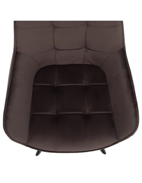 Scaun KONDELA, birou/living, 58.5x62x84.5 cm, structură metalică și țesătură Bluvel 38 | MobilaOK