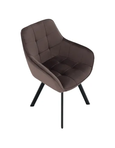 Scaun KONDELA, birou/living, 58.5x62x84.5 cm, structură metalică și țesătură Bluvel 38 | MobilaOK