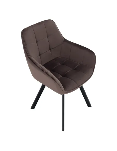 Scaun KONDELA, birou/living, 58.5x62x84.5 cm, structură metalică și țesătură Bluvel 38 | MobilaOK