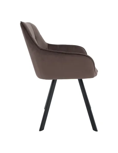 Scaun KONDELA, birou/living, 58.5x62x84.5 cm, structură metalică și țesătură Bluvel 38 | MobilaOK