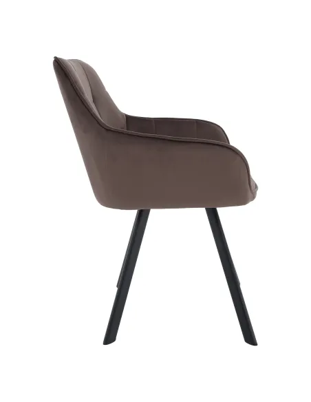 Scaun KONDELA, birou/living, 58.5x62x84.5 cm, structură metalică și țesătură Bluvel 38 | MobilaOK