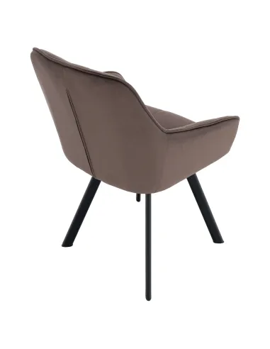 Scaun KONDELA, birou/living, 58.5x62x84.5 cm, structură metalică și țesătură Bluvel 38 | MobilaOK