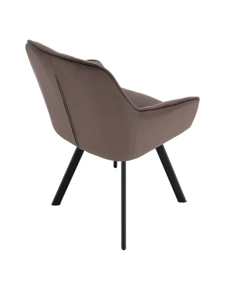 Scaun KONDELA, birou/living, 58.5x62x84.5 cm, structură metalică și țesătură Bluvel 38 | MobilaOK