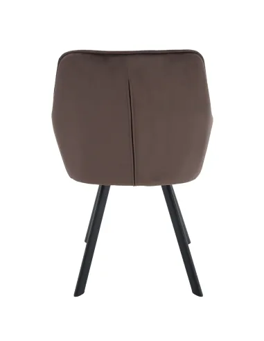 Scaun KONDELA, birou/living, 58.5x62x84.5 cm, structură metalică și țesătură Bluvel 38 | MobilaOK