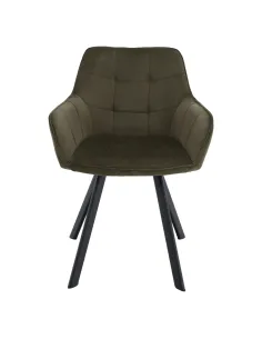 Scaun, PETIN, living/birou, 58.5x62x84.5 cm, Metal si Tesatura Bluvel 77 | MobilaOK 2