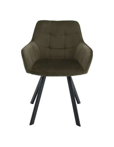 Scaun, PETIN, living/birou, 58.5x62x84.5 cm, Metal si Tesatura Bluvel 77 | MobilaOK