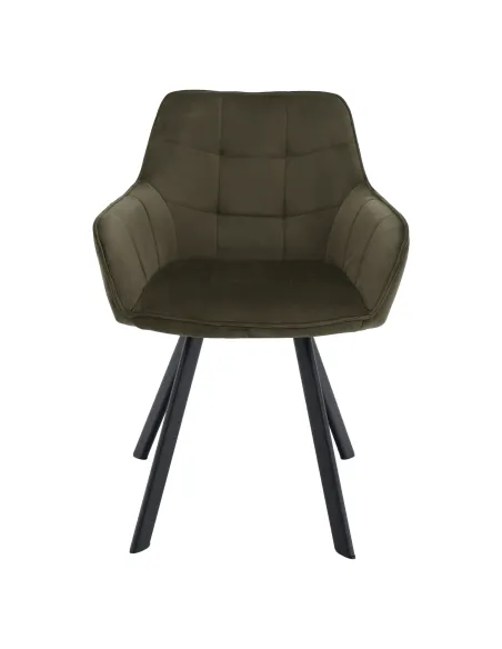 Scaun, PETIN, living/birou, 58.5x62x84.5 cm, Metal si Tesatura Bluvel 77 | MobilaOK