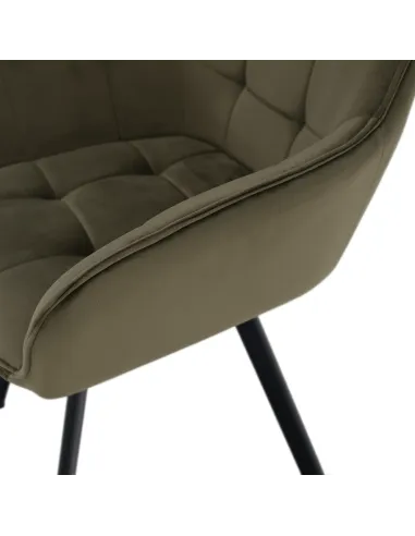 Scaun, PETIN, living/birou, 58.5x62x84.5 cm, Metal si Tesatura Bluvel 77 | MobilaOK
