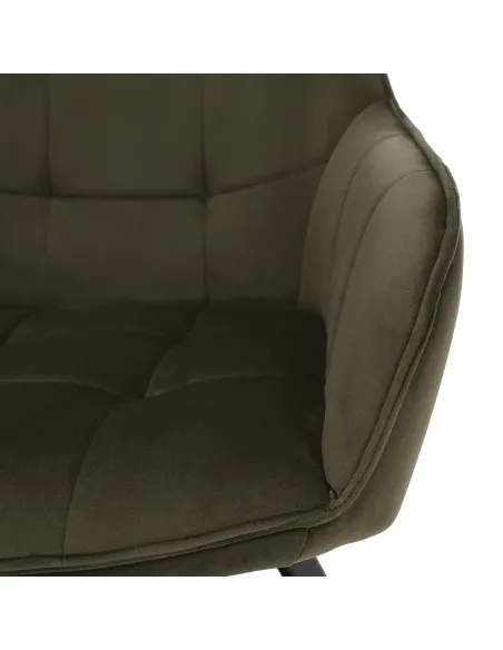 Scaun, PETIN, living/birou, 58.5x62x84.5 cm, Metal si Tesatura Bluvel 77 | MobilaOK