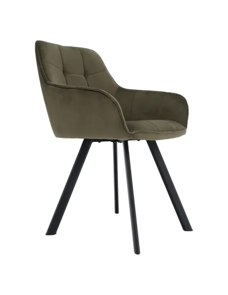 Scaun, PETIN, living/birou, 58.5x62x84.5 cm, Metal si Tesatura Bluvel 77 | MobilaOK