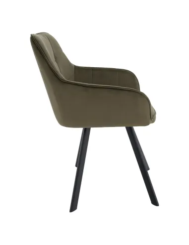 Scaun, PETIN, living/birou, 58.5x62x84.5 cm, Metal si Tesatura Bluvel 77 | MobilaOK