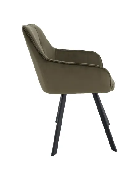 Scaun, PETIN, living/birou, 58.5x62x84.5 cm, Metal si Tesatura Bluvel 77 | MobilaOK