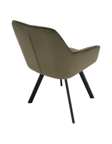 Scaun, PETIN, living/birou, 58.5x62x84.5 cm, Metal si Tesatura Bluvel 77 | MobilaOK