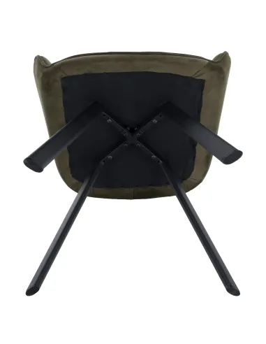 Scaun, PETIN, living/birou, 58.5x62x84.5 cm, Metal si Tesatura Bluvel 77 | MobilaOK