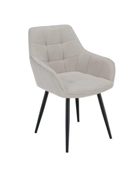 Scaun MARKEN, living/birou, 58.5x62x86 cm, textil și metal | MobilaOK