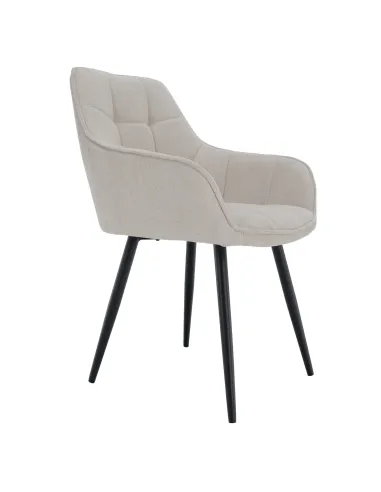 Scaun MARKEN, living/birou, 58.5x62x86 cm, textil și metal | MobilaOK