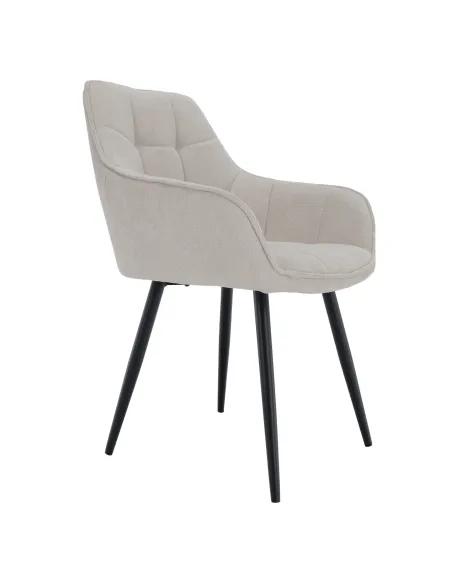 Scaun MARKEN, living/birou, 58.5x62x86 cm, textil și metal | MobilaOK