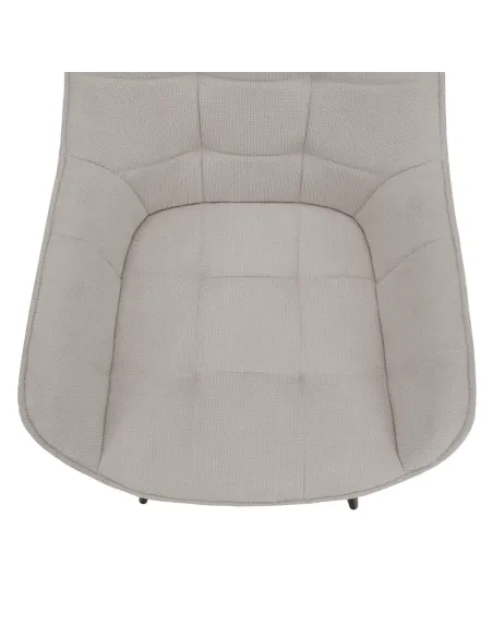 Scaun MARKEN, living/birou, 58.5x62x86 cm, textil și metal | MobilaOK