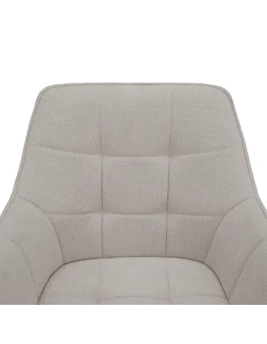 Scaun MARKEN, living/birou, 58.5x62x86 cm, textil și metal | MobilaOK