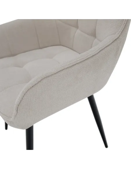 Scaun MARKEN, living/birou, 58.5x62x86 cm, textil și metal | MobilaOK