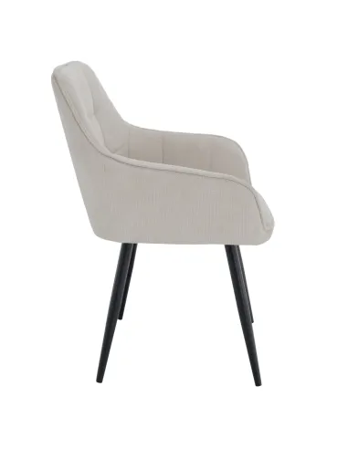 Scaun MARKEN, living/birou, 58.5x62x86 cm, textil și metal | MobilaOK