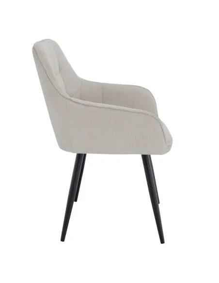 Scaun MARKEN, living/birou, 58.5x62x86 cm, textil și metal | MobilaOK
