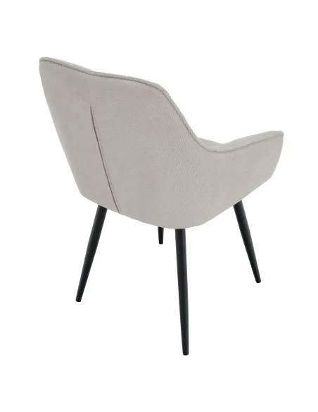 Scaun MARKEN, living/birou, 58.5x62x86 cm, textil și metal | MobilaOK