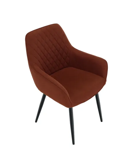 Scaun OSKOR, living/dining/birou, 55.5x58.5x83.5 cm, Tesatura si Metal | MobilaOK