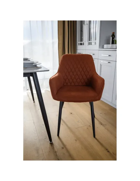 Scaun OSKOR, living/dining/birou, 55.5x58.5x83.5 cm, Tesatura si Metal | MobilaOK