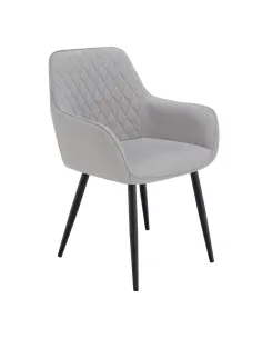 Scaun OSKOR, birou/living, 55.5x58.5x83.5 cm, Țesătură/Metal | MobilaOK