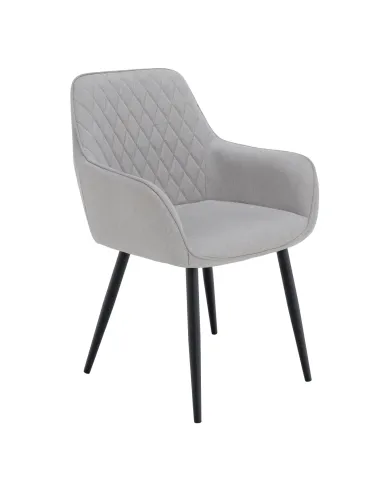 Scaun OSKOR, birou/living, 55.5x58.5x83.5 cm, Țesătură/Metal | MobilaOK