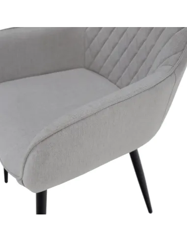 Scaun OSKOR, birou/living, 55.5x58.5x83.5 cm, Țesătură/Metal | MobilaOK