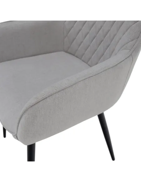 Scaun OSKOR, birou/living, 55.5x58.5x83.5 cm, Țesătură/Metal | MobilaOK