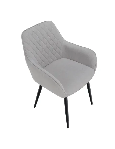 Scaun OSKOR, birou/living, 55.5x58.5x83.5 cm, Țesătură/Metal | MobilaOK