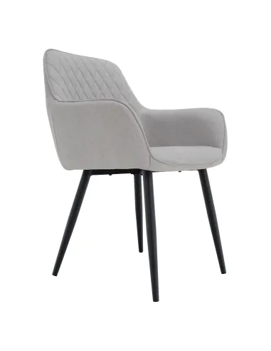 Scaun OSKOR, birou/living, 55.5x58.5x83.5 cm, Țesătură/Metal | MobilaOK