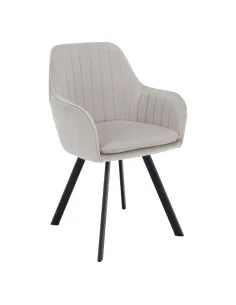 Scaun AURIL living/birou 57x56x87 cm, ţesătură Velvet, metal | MobilaOK