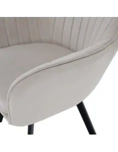 Scaun AURIL living/birou 57x56x87 cm, ţesătură Velvet, metal | MobilaOK 2
