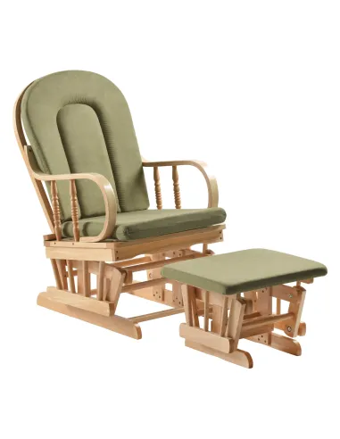 Scaun Balansoar DALBERT, living/grădină/balcon, 65x56x92 cm, lemn masiv de cauciuc | MobilaOK