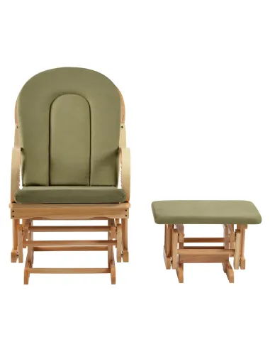 Scaun Balansoar DALBERT, living/grădină/balcon, 65x56x92 cm, lemn masiv de cauciuc | MobilaOK