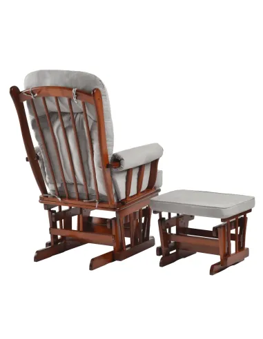 Scaun Balansoar SAFORD, living, 71x81x104 cm, Lemn masiv de cauciuc | MobilaOK