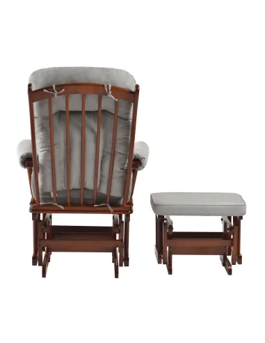 Scaun Balansoar SAFORD, living, 71x81x104 cm, Lemn masiv de cauciuc | MobilaOK