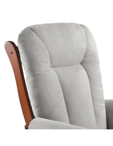 Scaun Balansoar SAFORD, living, 71x81x104 cm, Lemn masiv de cauciuc | MobilaOK